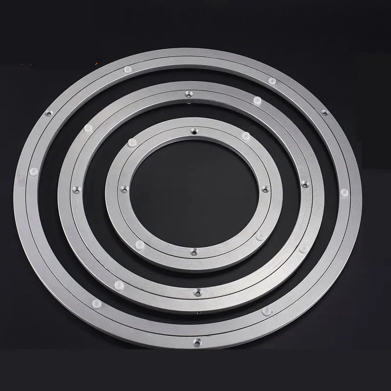 HQ 4-40INCH CLASSIC Thicken Aluminium Alloy Swivel Plate Lazy Susan Turntable Dining Table Swivel Plate for Kitchen Furniture