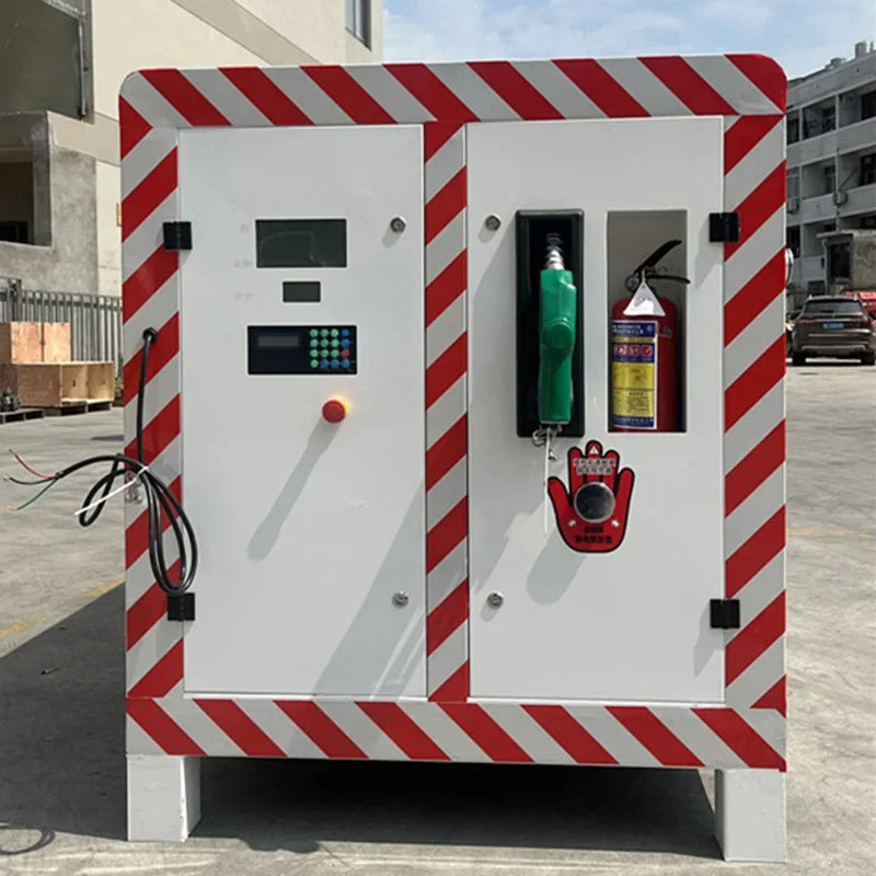 Explosion-Proof Barrier Skid-Mounted Gasoline Diesel Mobile Container Gas Station 1-5 Cubic Oil Tank Integrated Machine Small