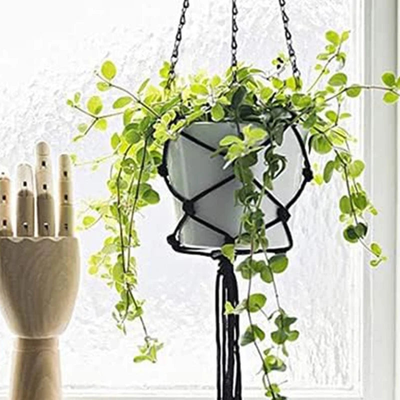 Durable Iron Hanging Basket Flower Pot Chains for Succulents Indoor Outdoor Use