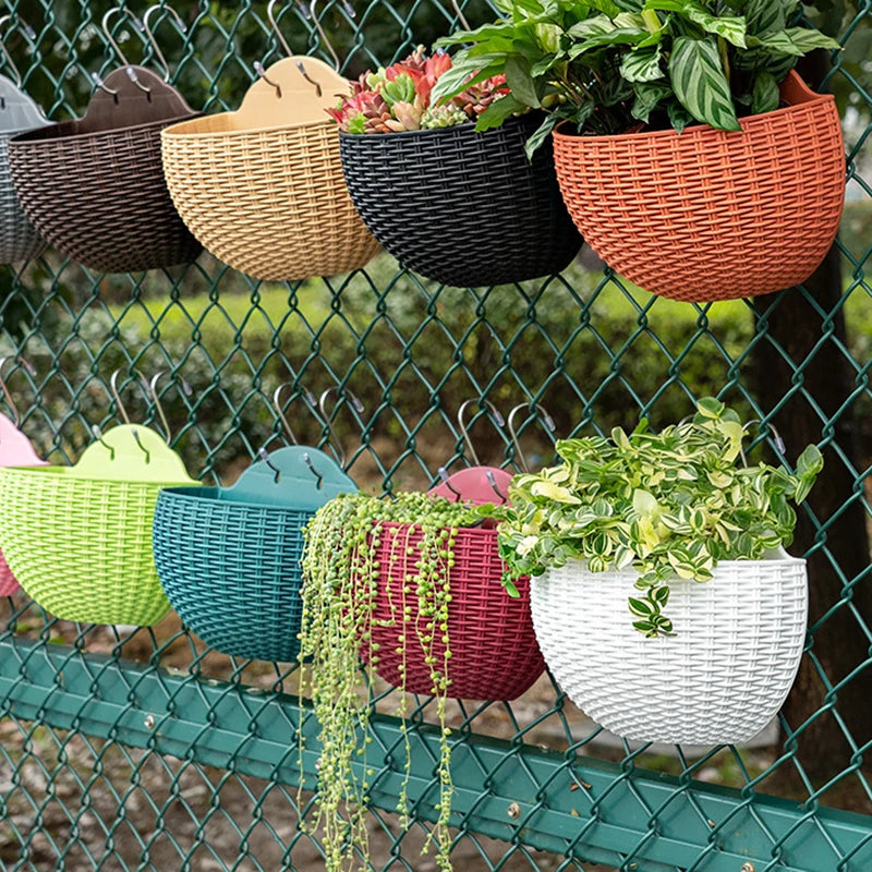 Garden Decoration Outdoor Hanging Plant Flower Vase Wall Hanging Flower Pot Hanging Hanging Pots Plant Accessories