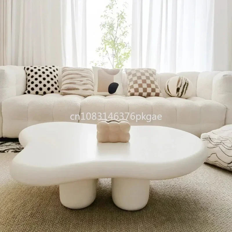 Clouds Tea Table House Lonely Wind Nordic Home Living Room Small Apartment Shaped Cream Simple Modern Tea Coffee Table Furniture