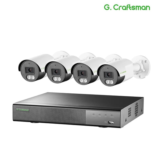 4K 8MP AI POE IP Camera System KIT SONY IMX415 Motion Detection Onvif CCTV Video Surveillance Security G.Craftsman