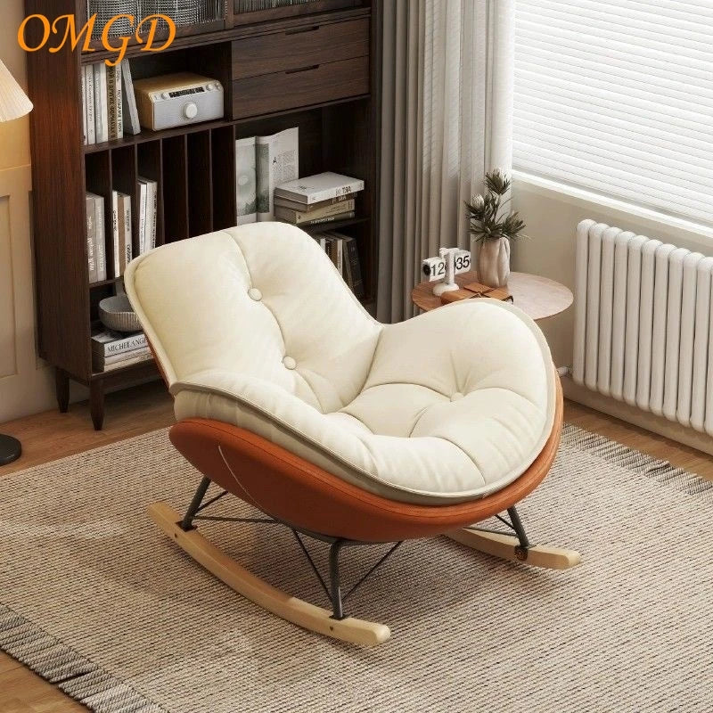 Penguin Rocking Chair Recliner Modern Balcony Home Leisure Chair Single Living Room Light Luxury Leisure Lazy Sofa Rocking Chair