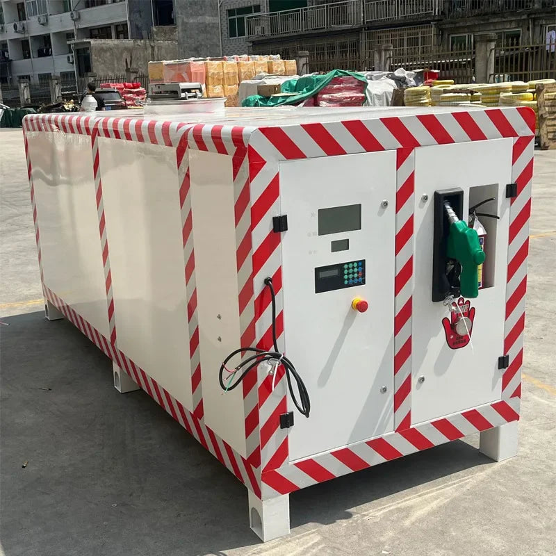 Explosion-Proof Barrier Skid-Mounted Gasoline Diesel Mobile Container Gas Station 1-5 Cubic Oil Tank Integrated Machine Small