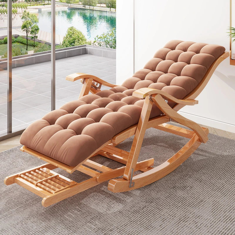 Living room Folding reclining chair Balcony adult Rocking chair Design Armchair ergonomic relax Chair bed sun loungers furniture