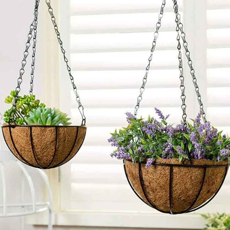 Durable Iron Hanging Basket Flower Pot Chains for Succulents Indoor Outdoor Use