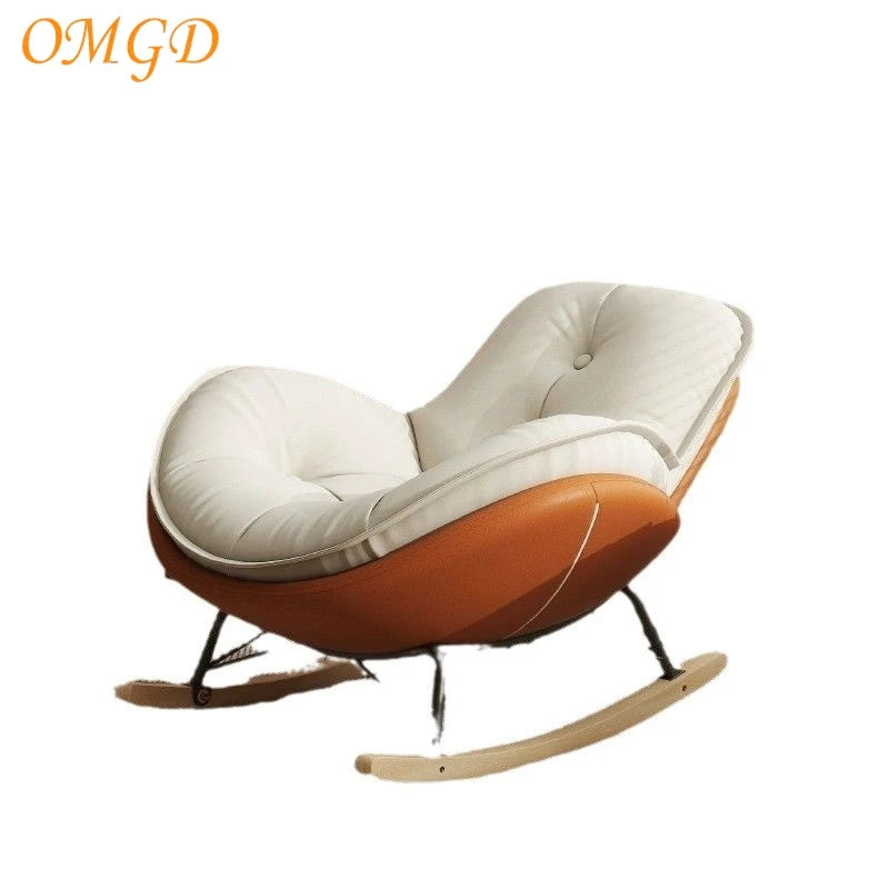 Penguin Rocking Chair Recliner Modern Balcony Home Leisure Chair Single Living Room Light Luxury Leisure Lazy Sofa Rocking Chair