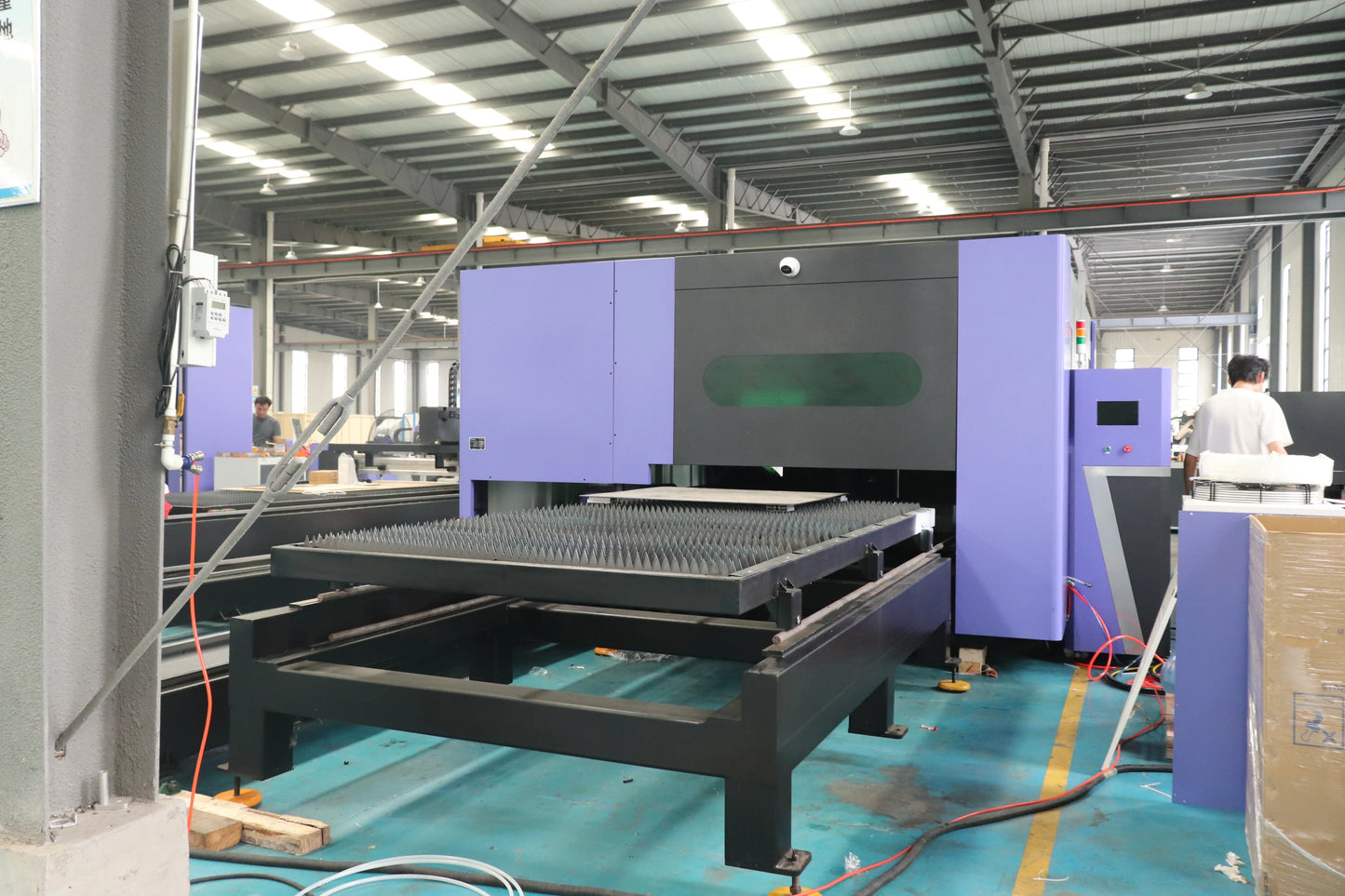 Fiber laser metal cutting machine manufacturer laser metal cutting machine small 4kw fiber laser price marble bed