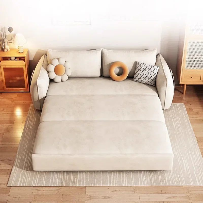 Nordic Luxury Lazy Living Room Sofa Storage Relaxing Folding Sofa Bed Modern Muebles Para El Hogar Furniture For Bedroom