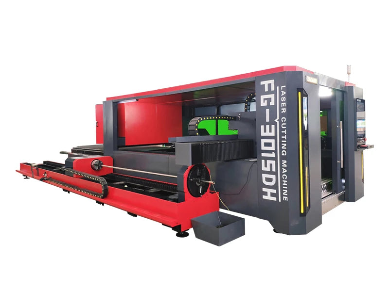 Industrial Laser Equipment Raycus / Plate And  Fiber Laser Cutting Machine with Rotary Device